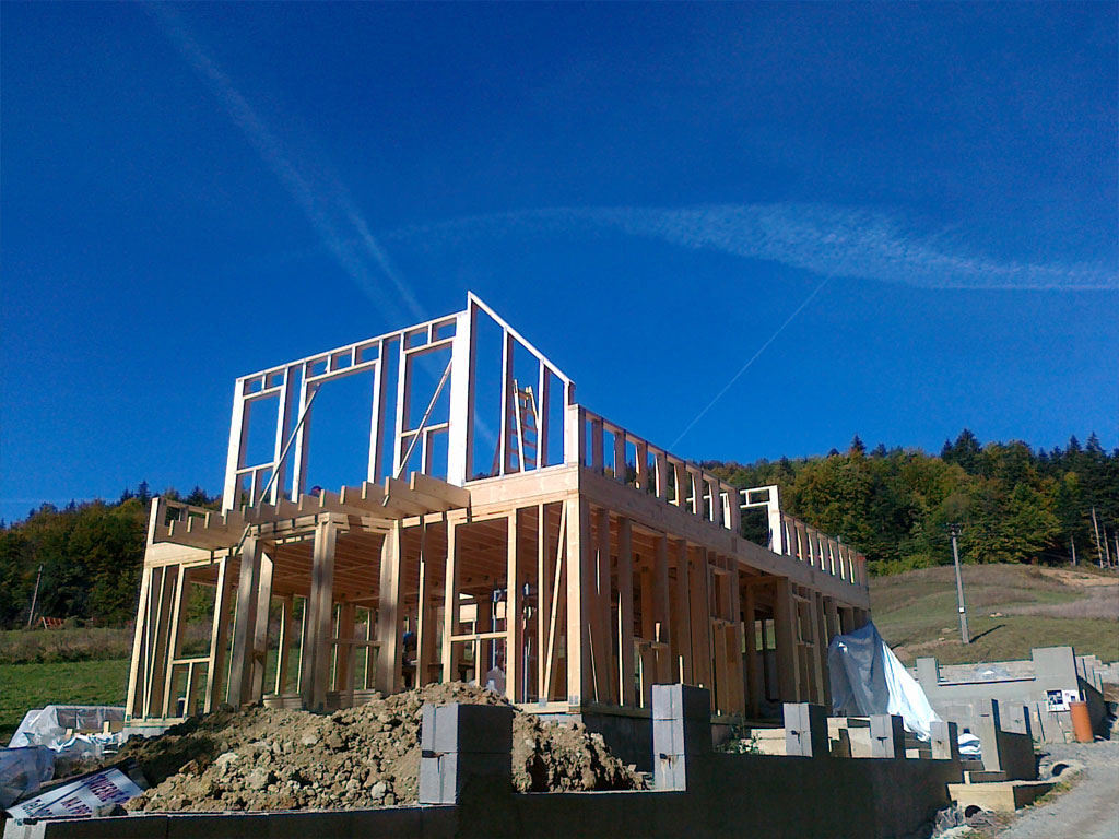 montované domy - drevo 1